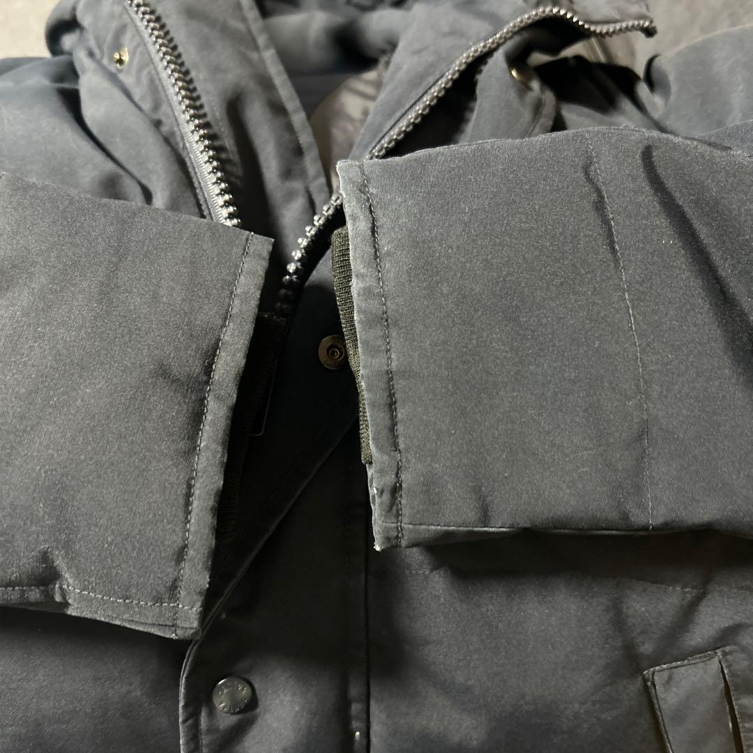 DANTON ネイビー ダウンジャケット フード付き - メルカリ