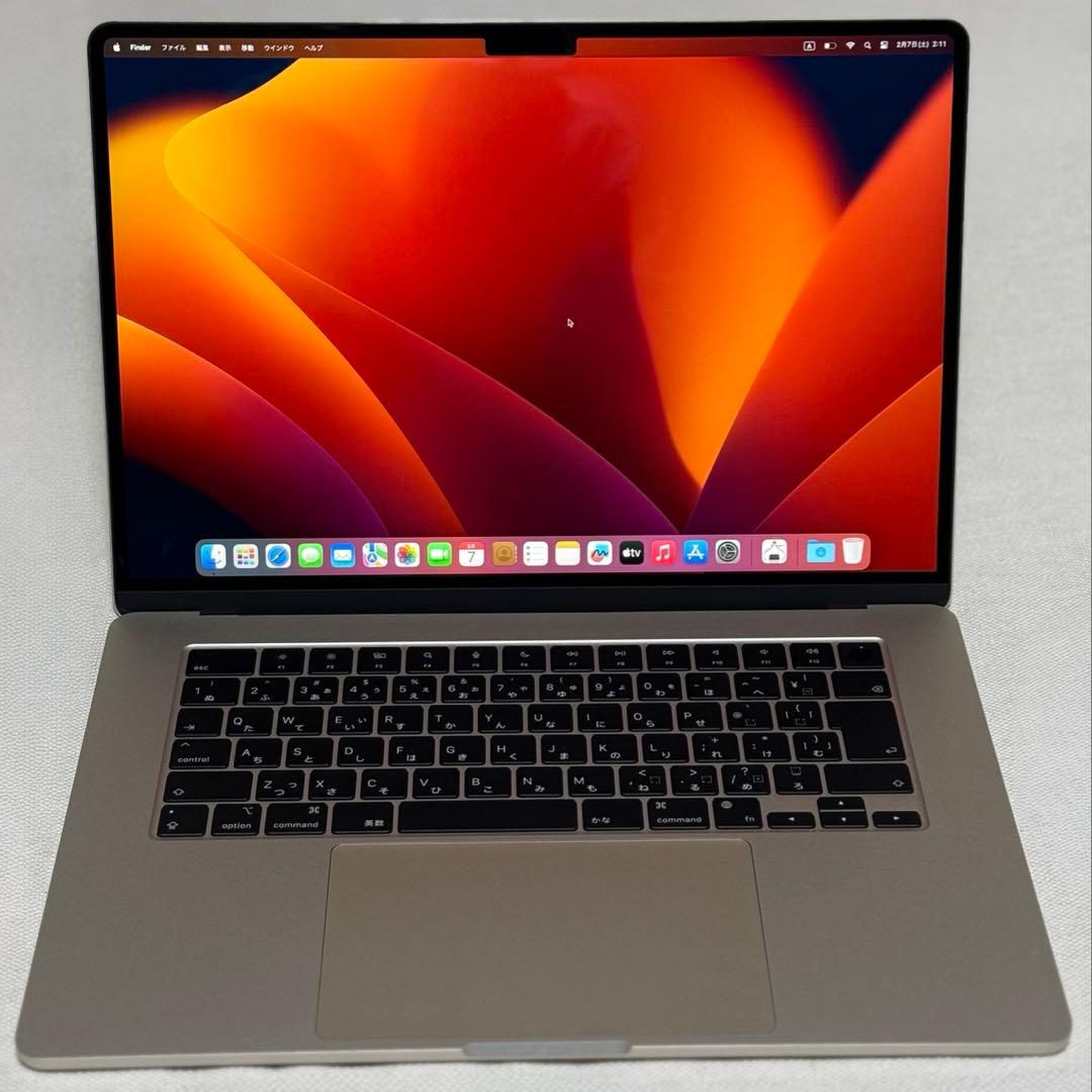 【ほぼ新品】MacBook Air 15inch 充放電5回 バッテリー100%