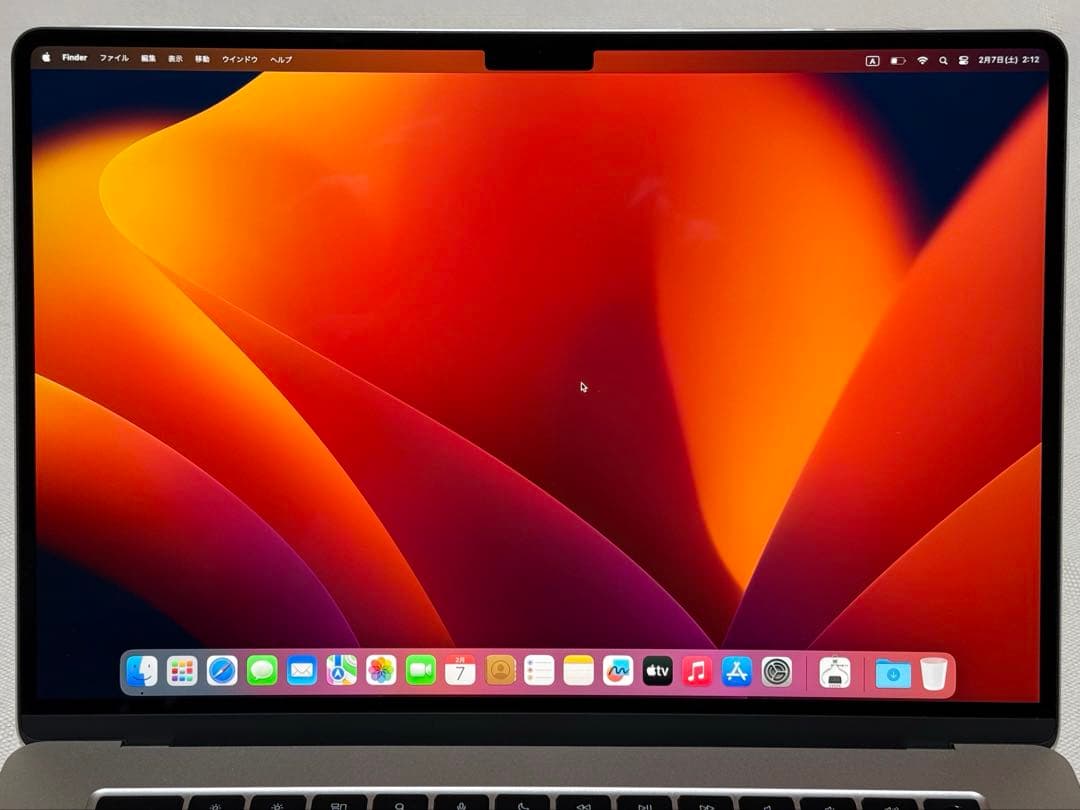 【ほぼ新品】MacBook Air 15inch 充放電5回 バッテリー100%