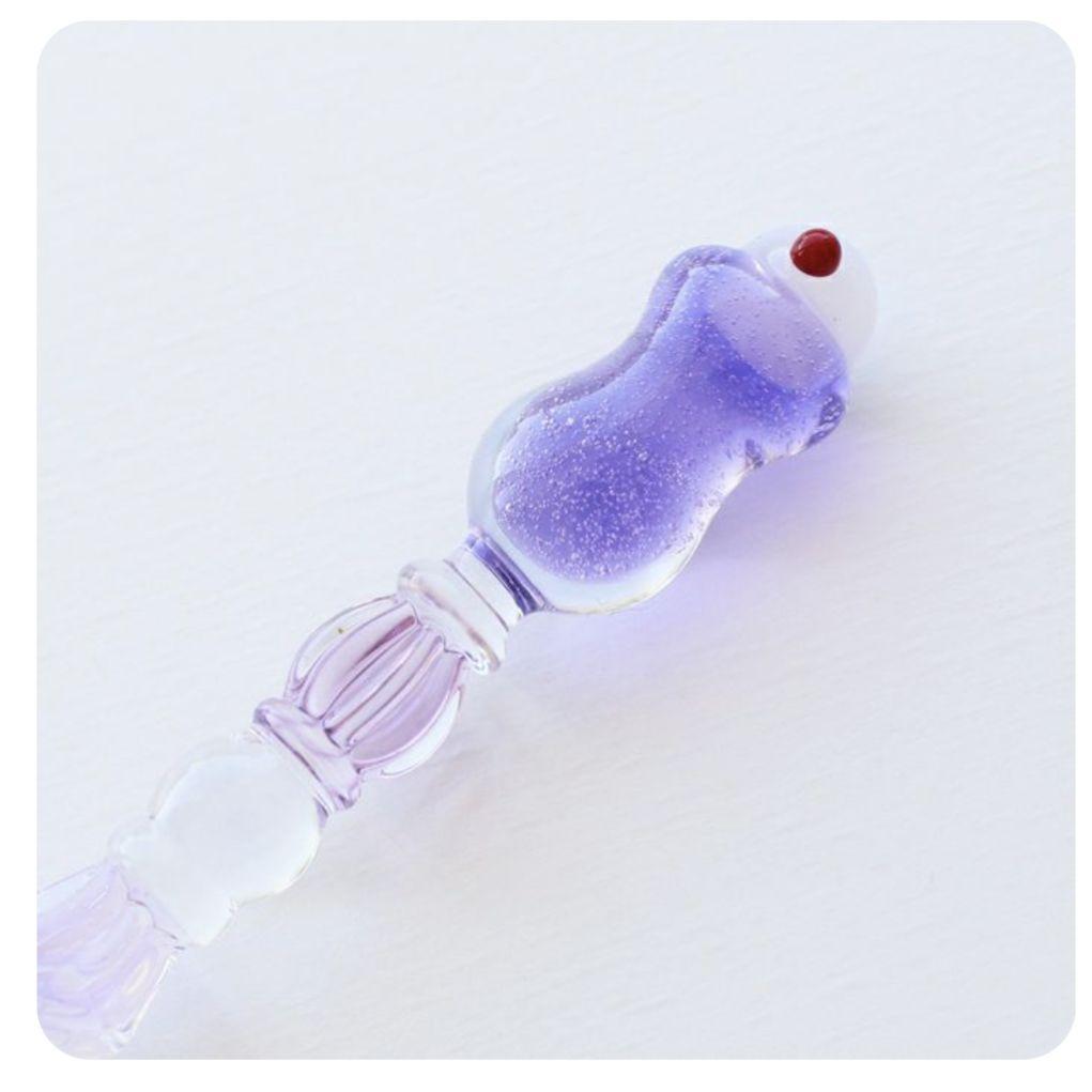 フルカワ雑貨店 恋するクリームソーダガラスペン2 パープル - メルカリ