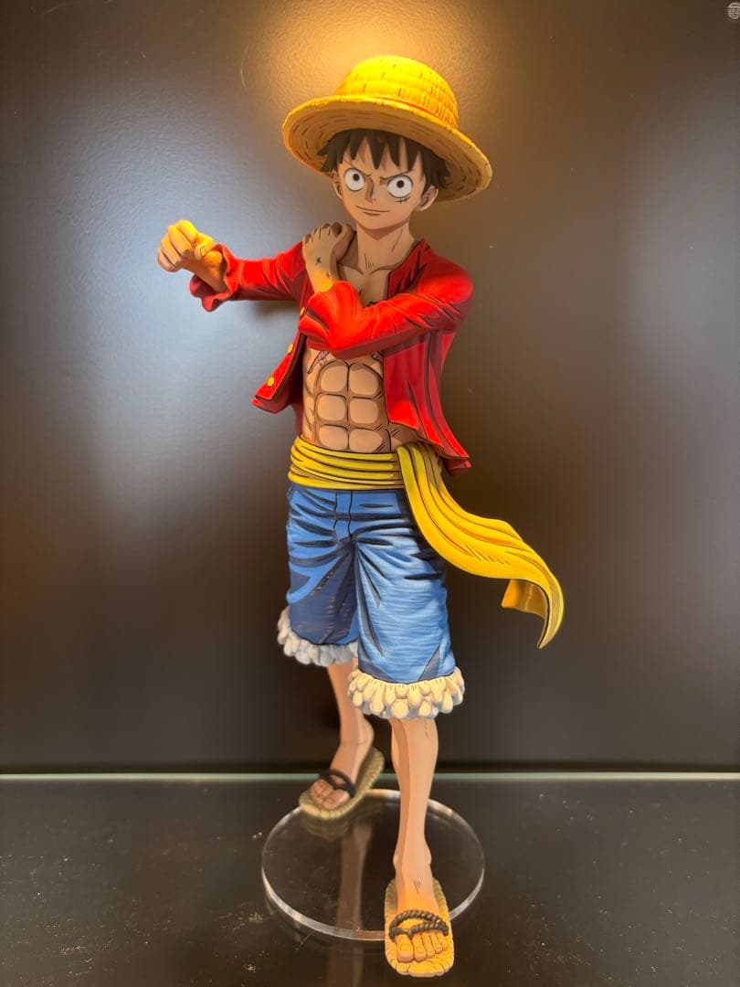ワンピース フィギュア アニメ塗り 2次元彩色 リペイント ルフィ 一番