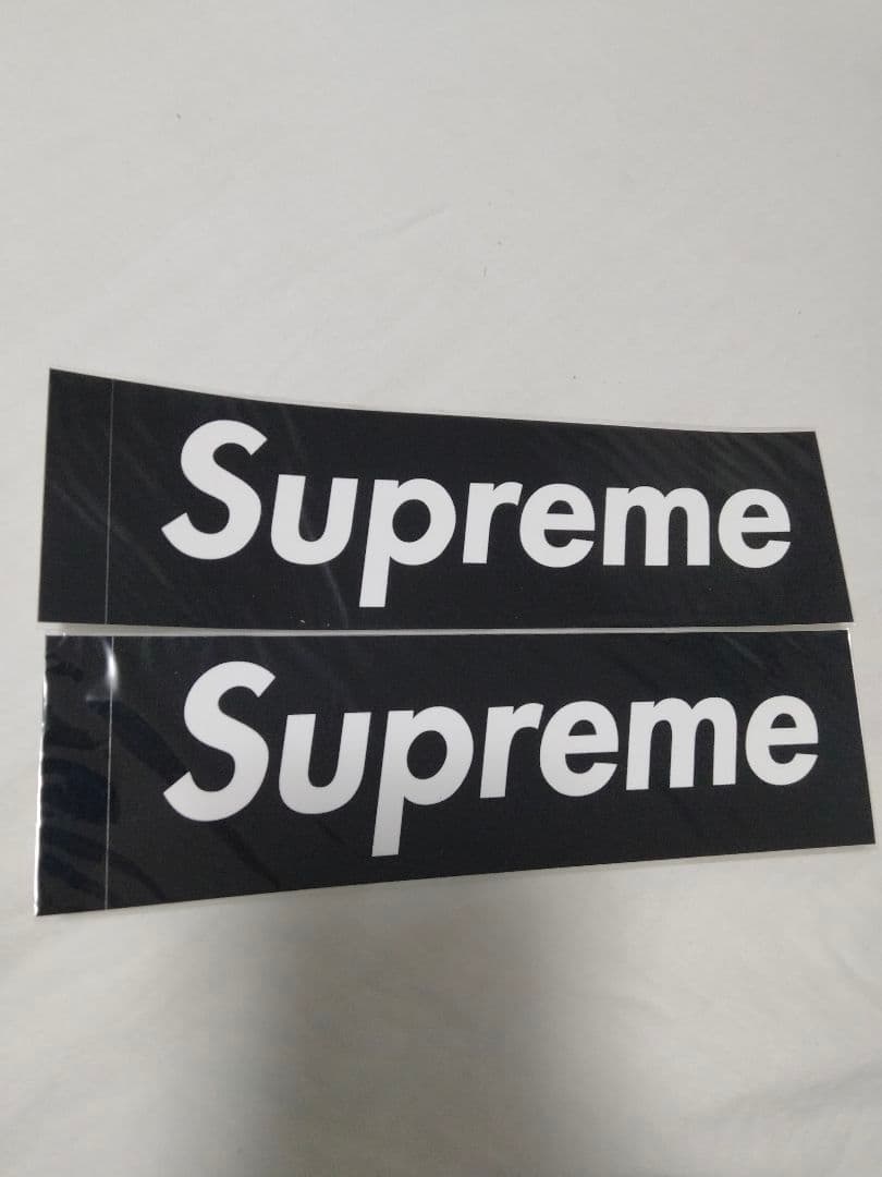 激安価格】supreme ステッカー BOXロゴ ブラック シュプリーム 2枚