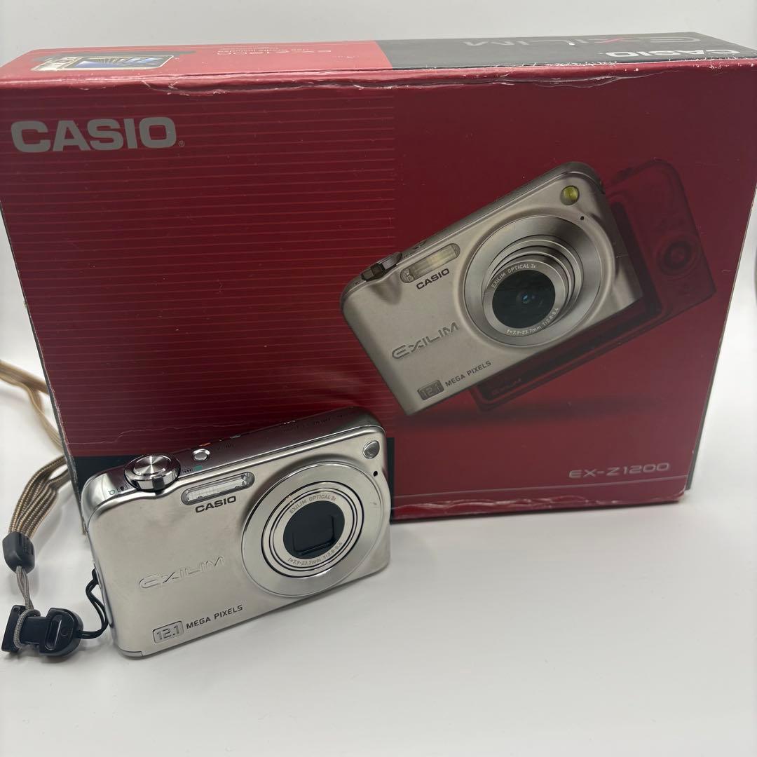 CASIO EX-Z1200 シルバー 動作確認済み コンデジ デジタルカメラ ジャンク】550円 CASIO EX-Z1200 動作検証・作例 写りはイマイチだけど