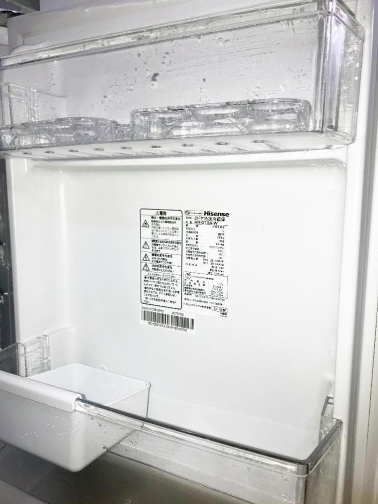 ★美品★Hisense 134L 冷蔵庫【HR-G13A-W】G21B