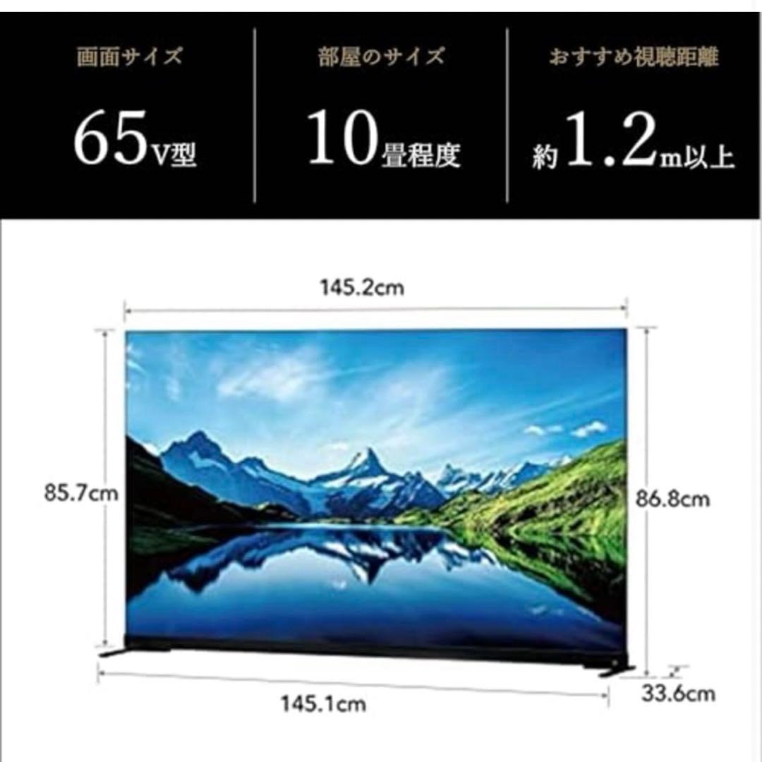 未使用　有機ELテレビ　65インチ　REGZA 65X9900ᒪ