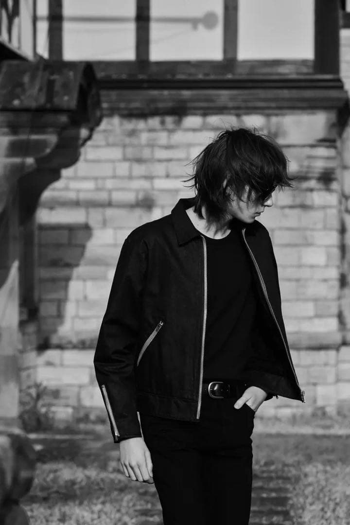 Black Coating Denim Riders JKT コーティング