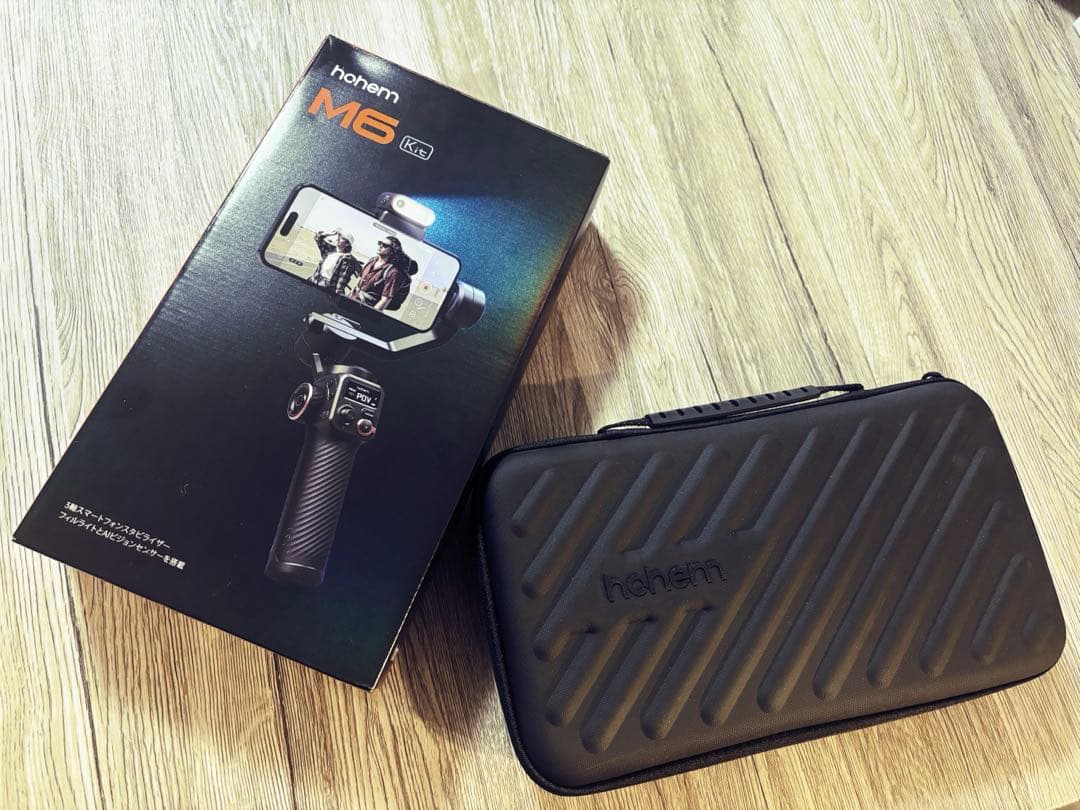 【美品】hohem M6 Kit 3軸スマートフォンスタビライザー Hohem iSteady M6 – AI Tracking Gimbal for Android & iPhone