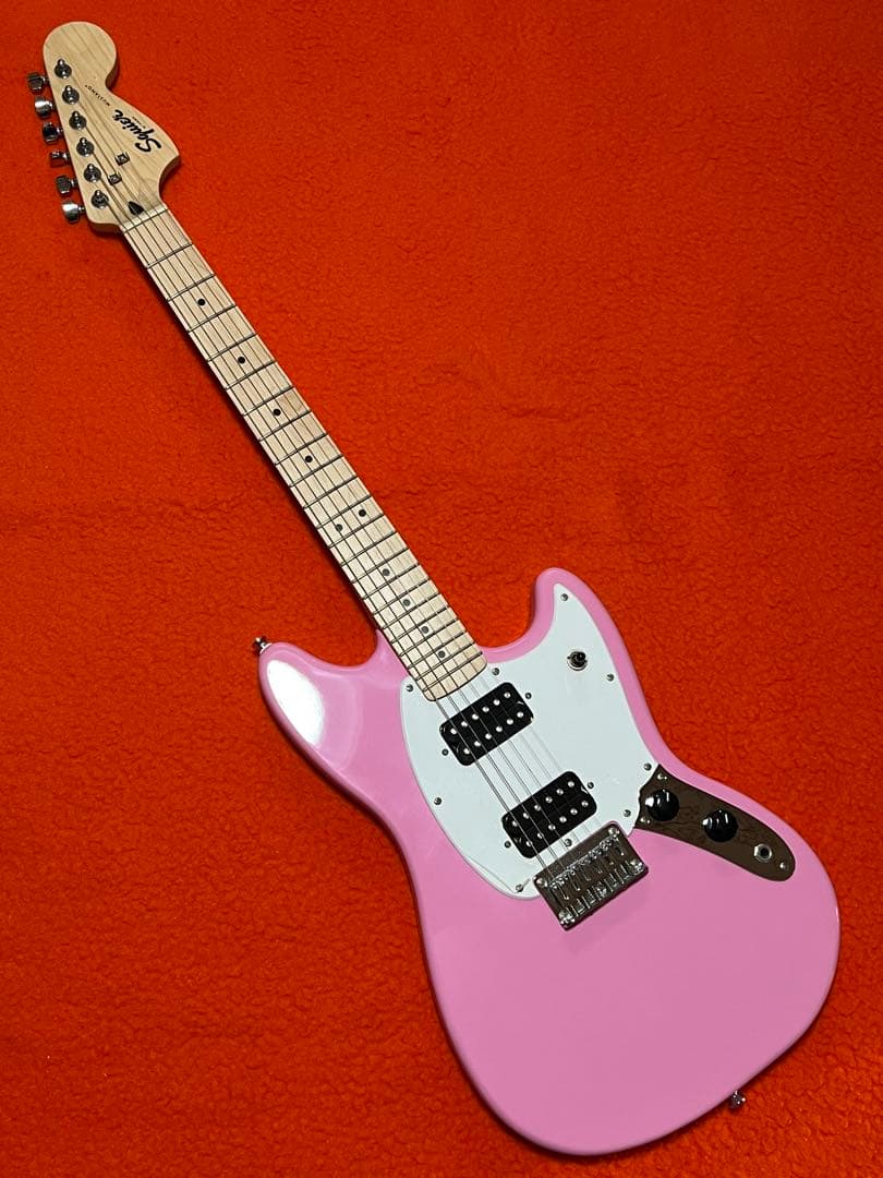 美品 スクワイヤ ソニック ムスタング HH / ショートスケール Squier by Fender SONIC MUSTANG HH Laurel Fingerboard Black