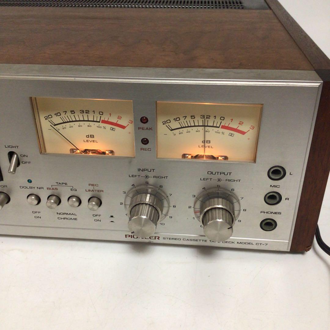 パイオニア　ステレオカセットテープデッキ　Pioneer CT-7 メーター付き
