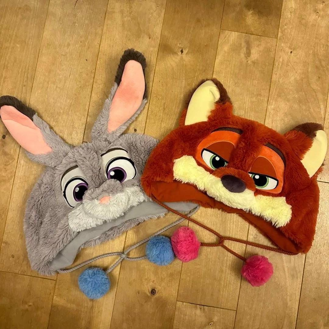 ディズニー ファンキャップ ニック ジュディ ズートピア 2点セット