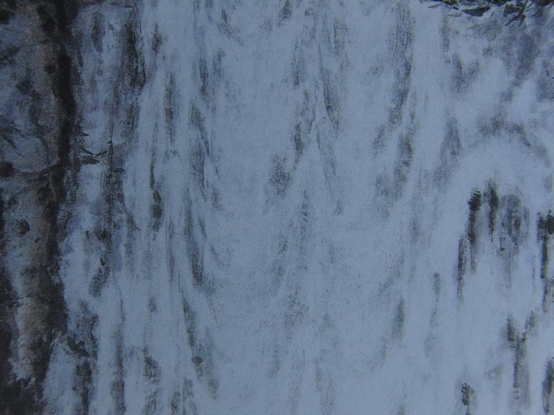 橋本不双人、【滝響】、希少な額装用画集より、新品額装付