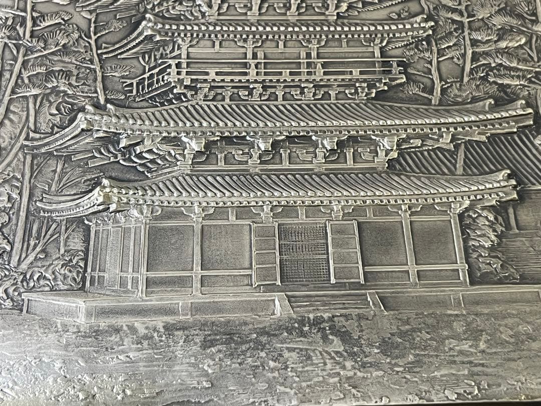 DT697 金工 仏教 六重塔 額飾 - 彫刻・オブジェ安価