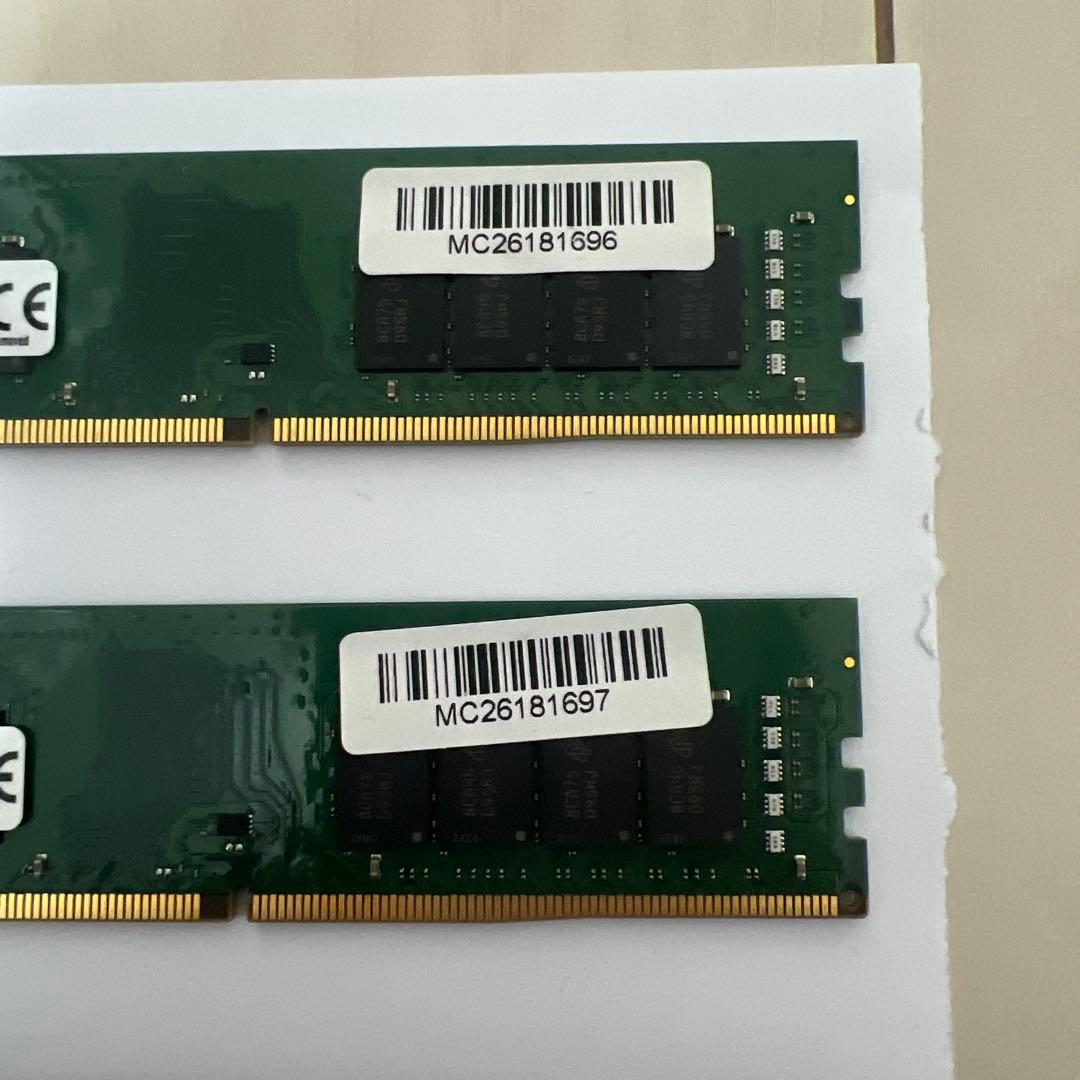 Kingston DDR4 16GBメモリ　2枚