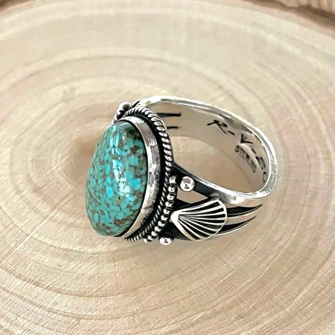 ナバホ ナンバーエイト ターコイズ リング 22号 インディアン