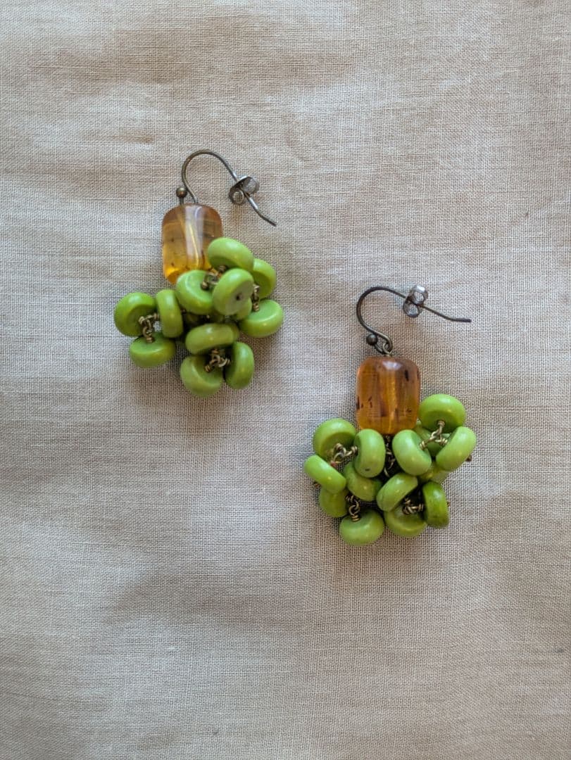 MURDER POLLEN　琥珀×サーペンティンピアス MURDER POLLEN 琥珀×サーペンティンピアス