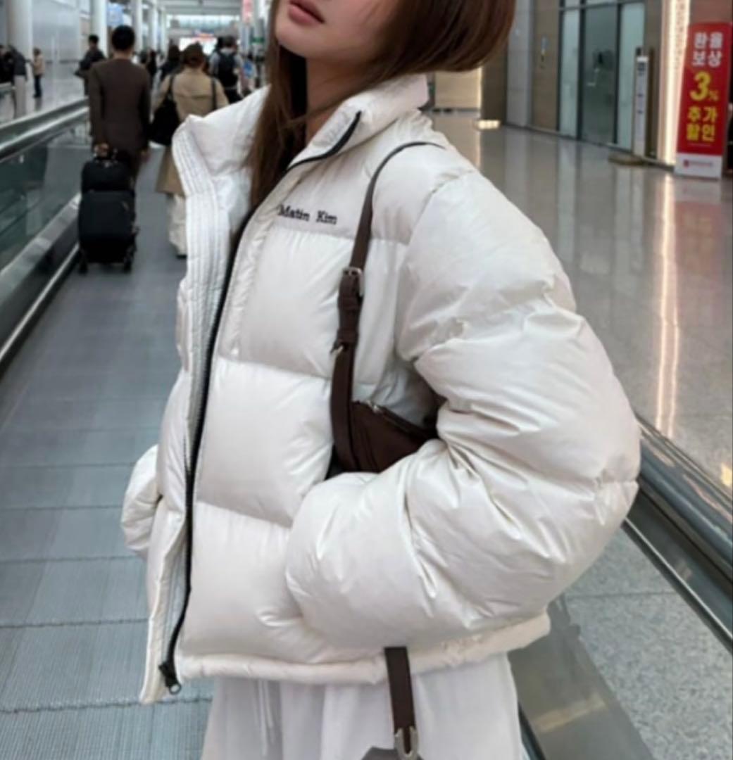 Matin Kim ダウンジャケット 25FW アイボリー - メルカリ