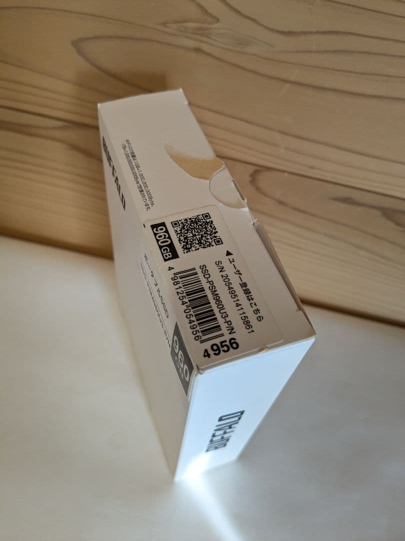 【未使用】バッファロー SSD 960GB SSD-PSM960U3-P/N