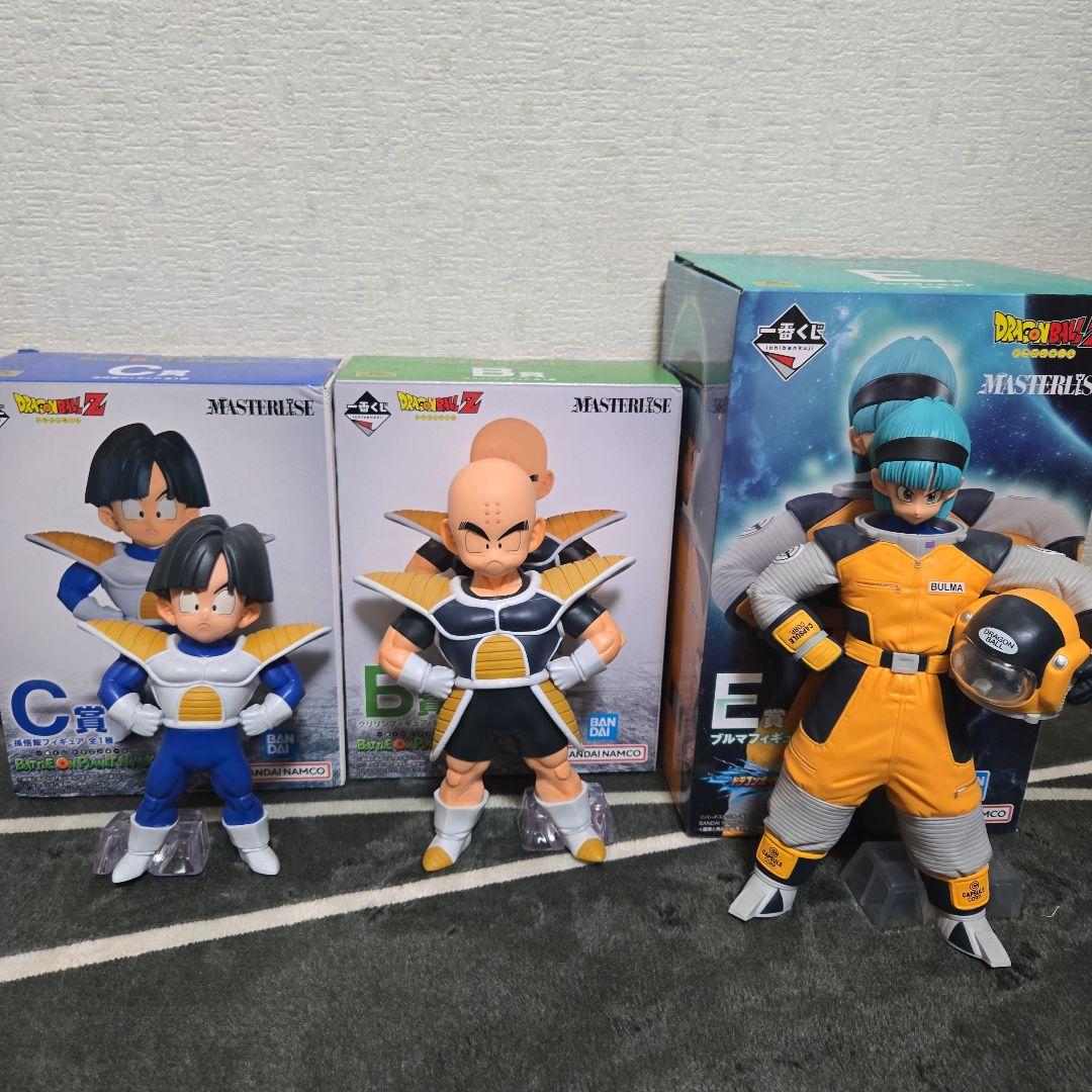 一番くじ ドラゴンボール B賞 クリリン C賞 孫悟飯 E賞 ブルマ