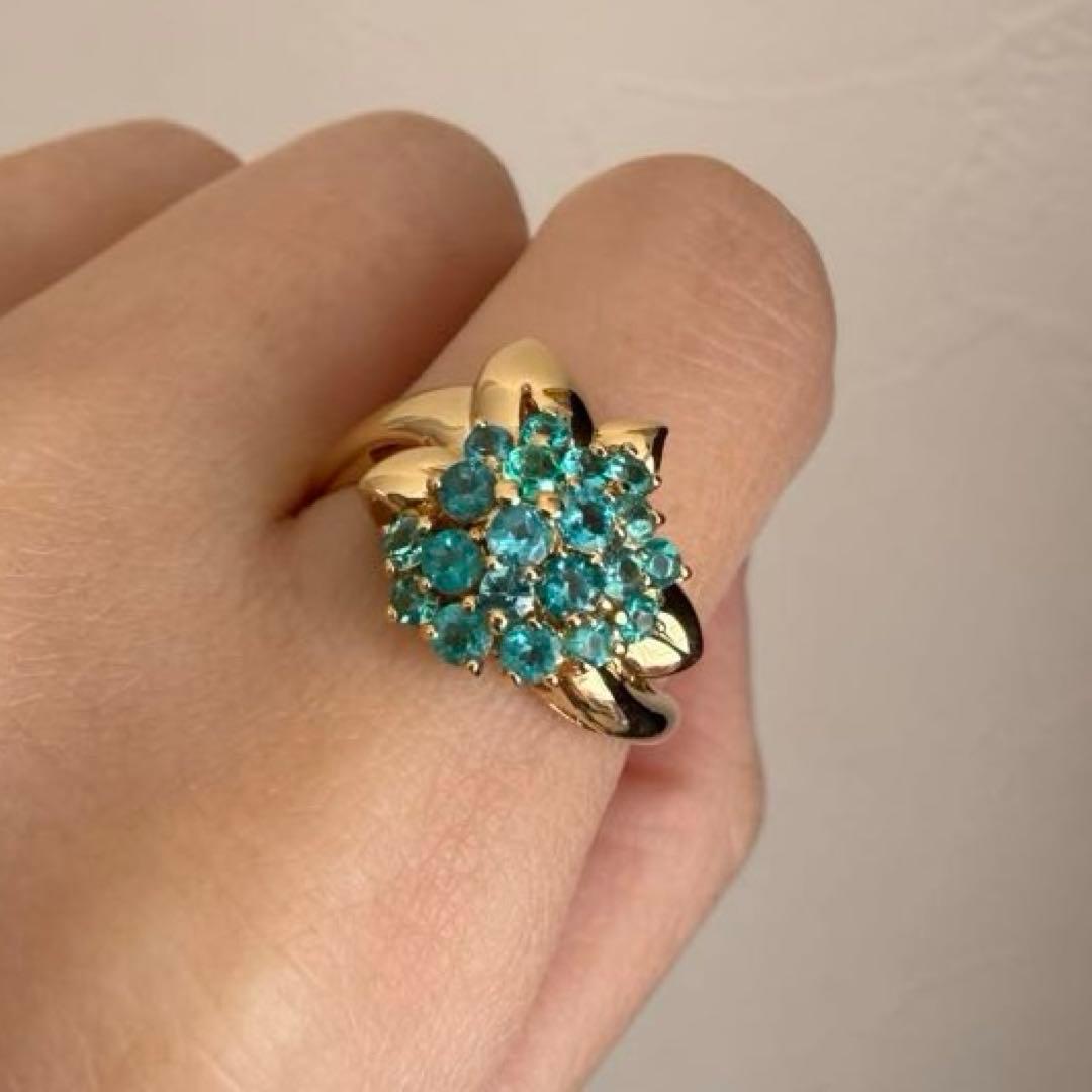 【専用】パライバトルマリン 0.73ct K18 YG リング 12.5号