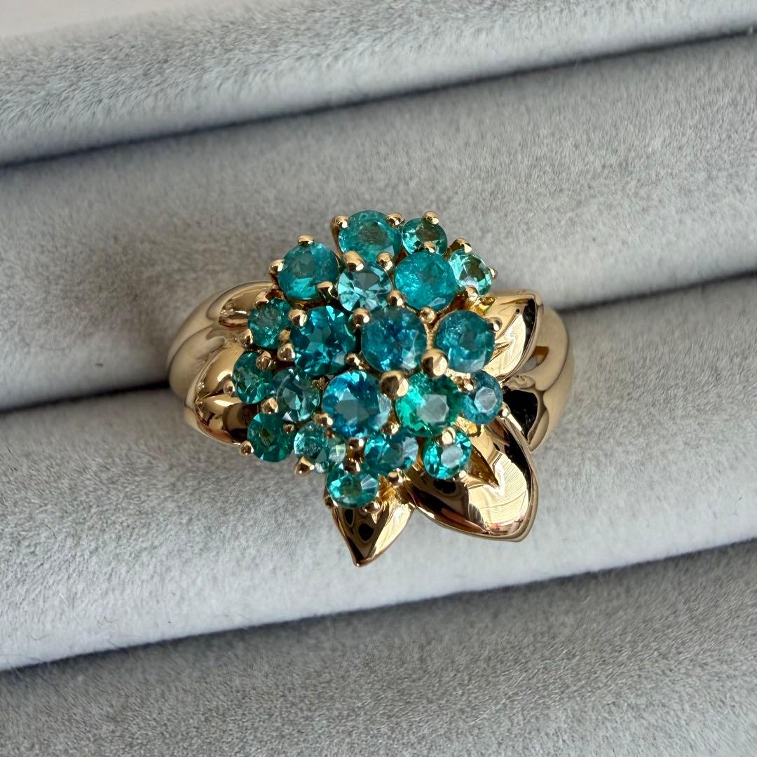 【専用】パライバトルマリン 0.73ct K18 YG リング 12.5号