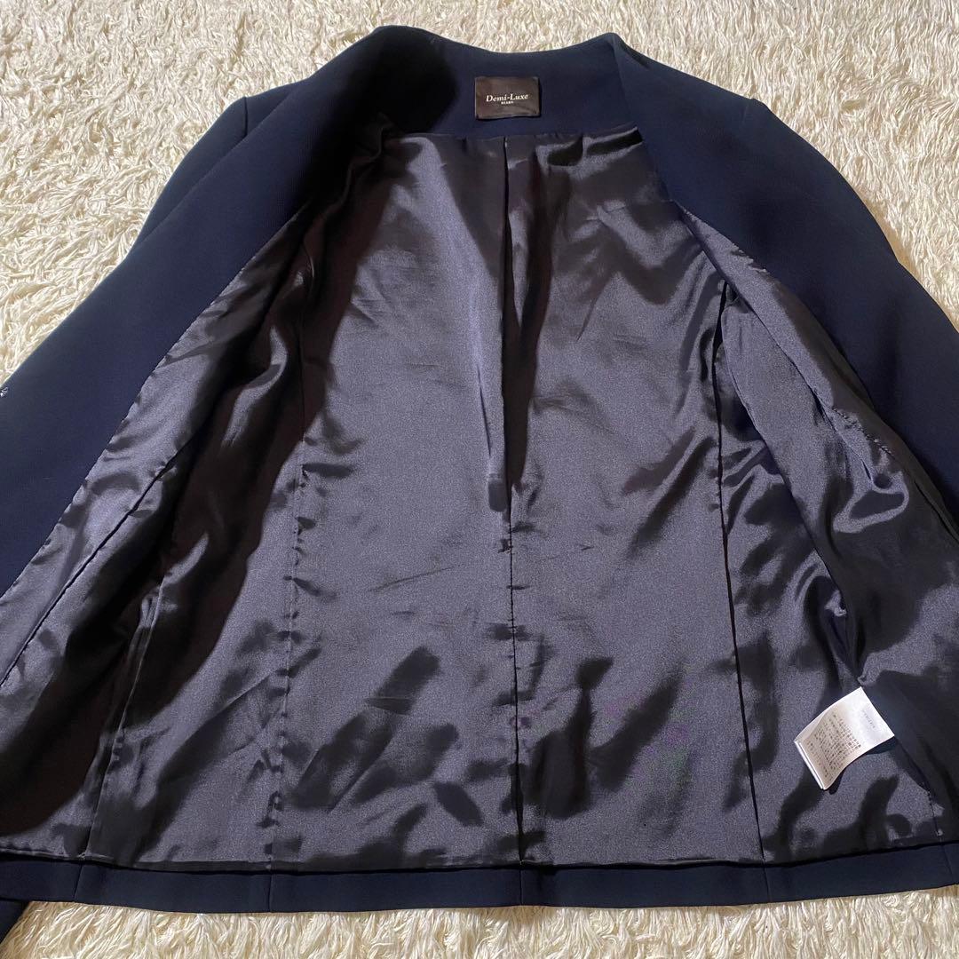 美品】デミルクス ビームス ノーカラー セットアップ パンツ ビジネス