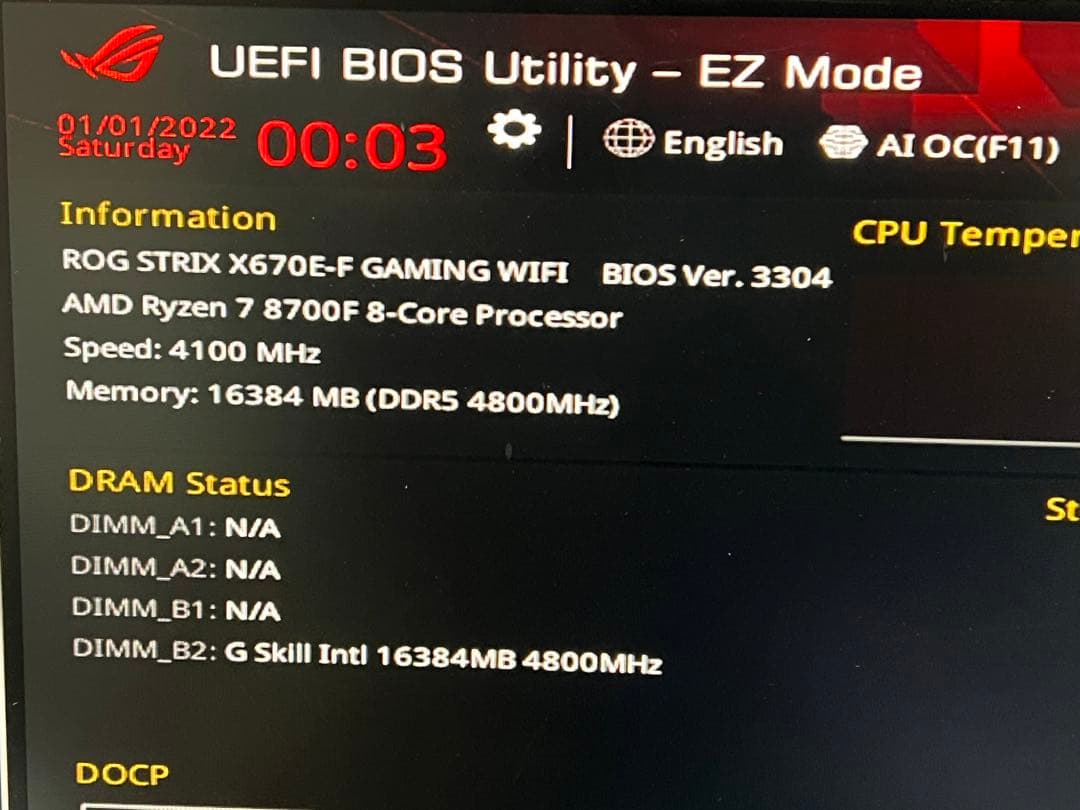ASUS ROG STRIX X670E-F GAMING WIFIマザーボード