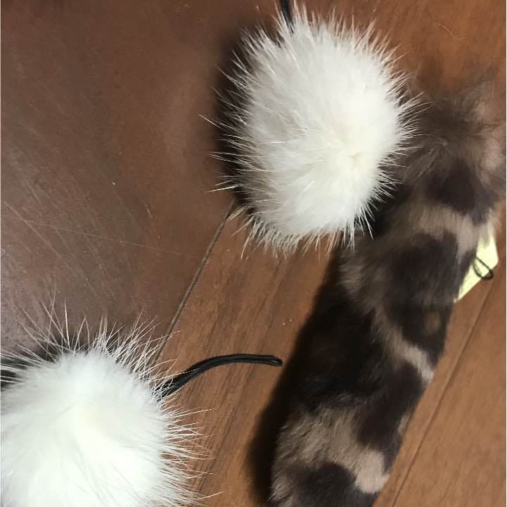 【新品】ミンクの毛のストラップ
