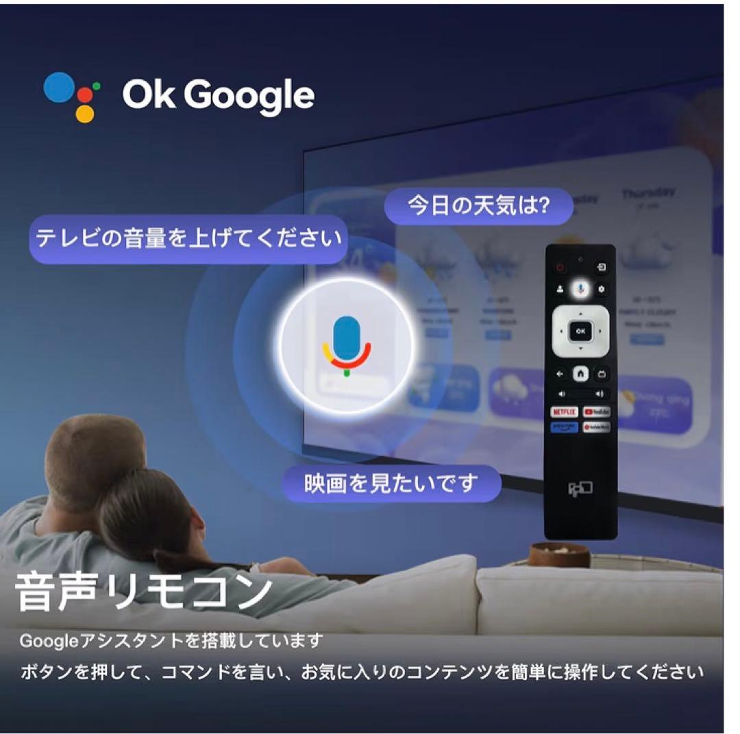 FPD チューナーレステレビ 55V型　Google TV