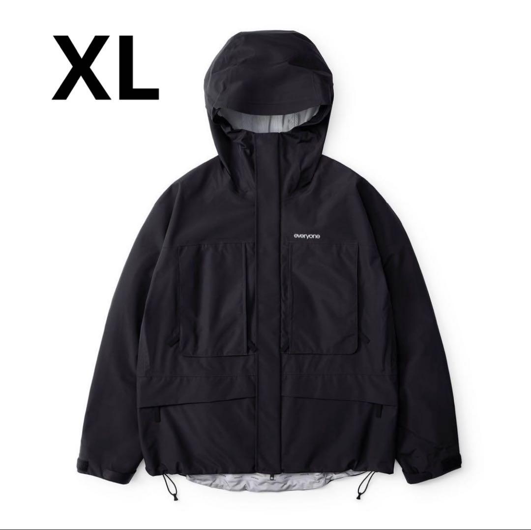 ジャケット・アウター everyone 3layer shell jacket (BLACK) XL ff56cfe09a97f30b802193a788471d