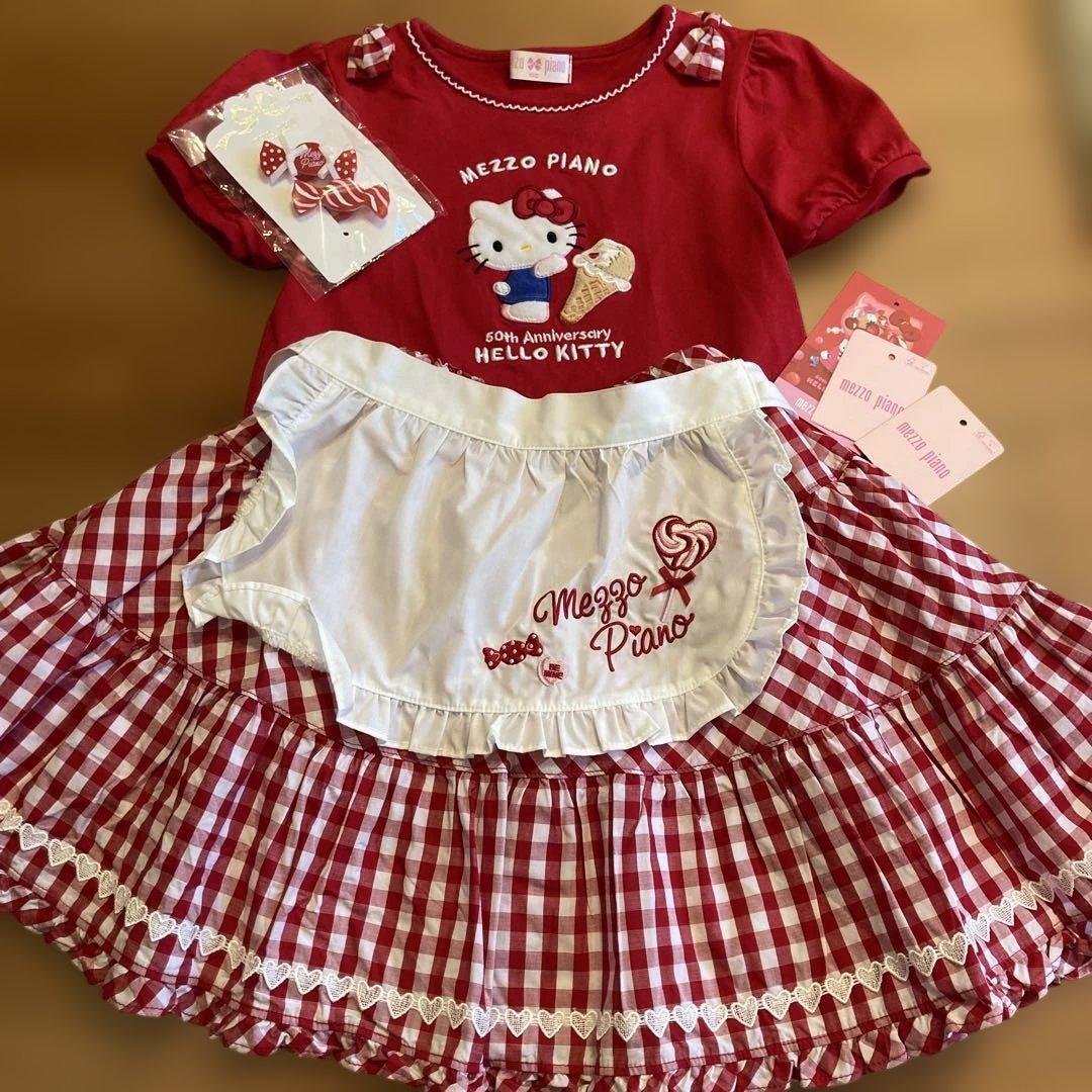 メゾピアノ　ハローキティ　エプロンスカート 画像8 / 8＞「ハローキティ」×「メゾピアノ」モチーフやシルエットが