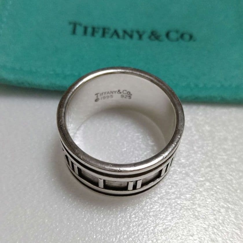 TIFFANY ティファニー アトラス ワイドリング シルバー 20号 - メルカリ