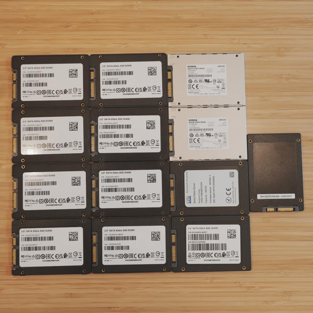SATA SSD 480GB ×13台