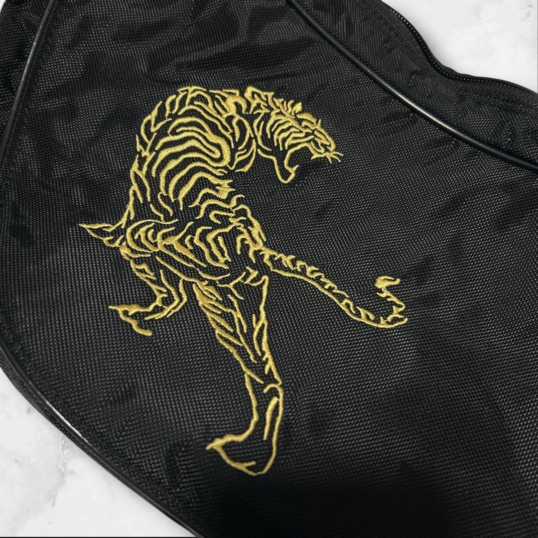 激レア オニツカタイガー メッセンジャー 刺繍】ボディバッグ 虎 良品