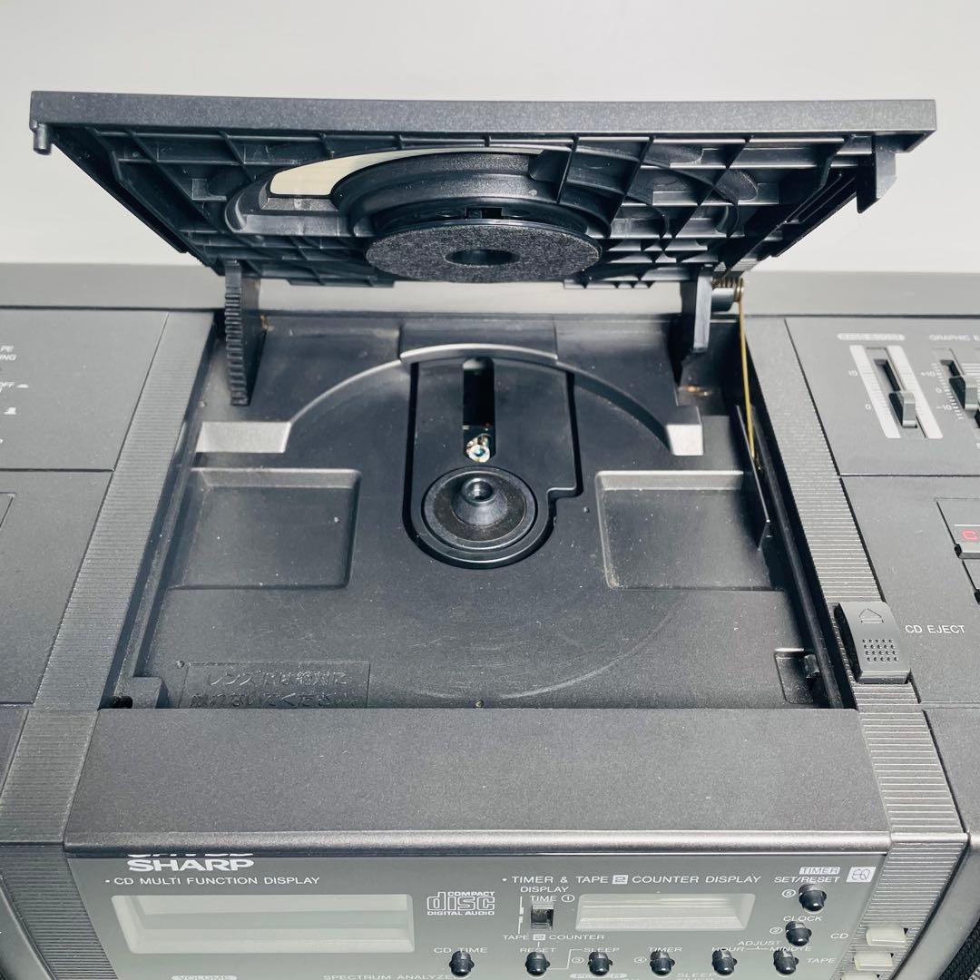 SHARP QT-73CD-GY コンパクトディスク ステレオダブルカセット