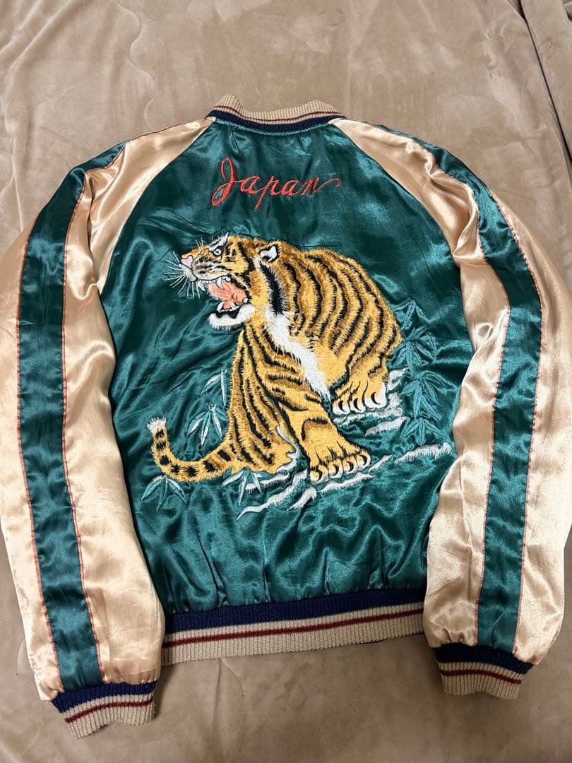 テーラー東洋 2面用 虎 日本 スカジャン vintage サテン unisex