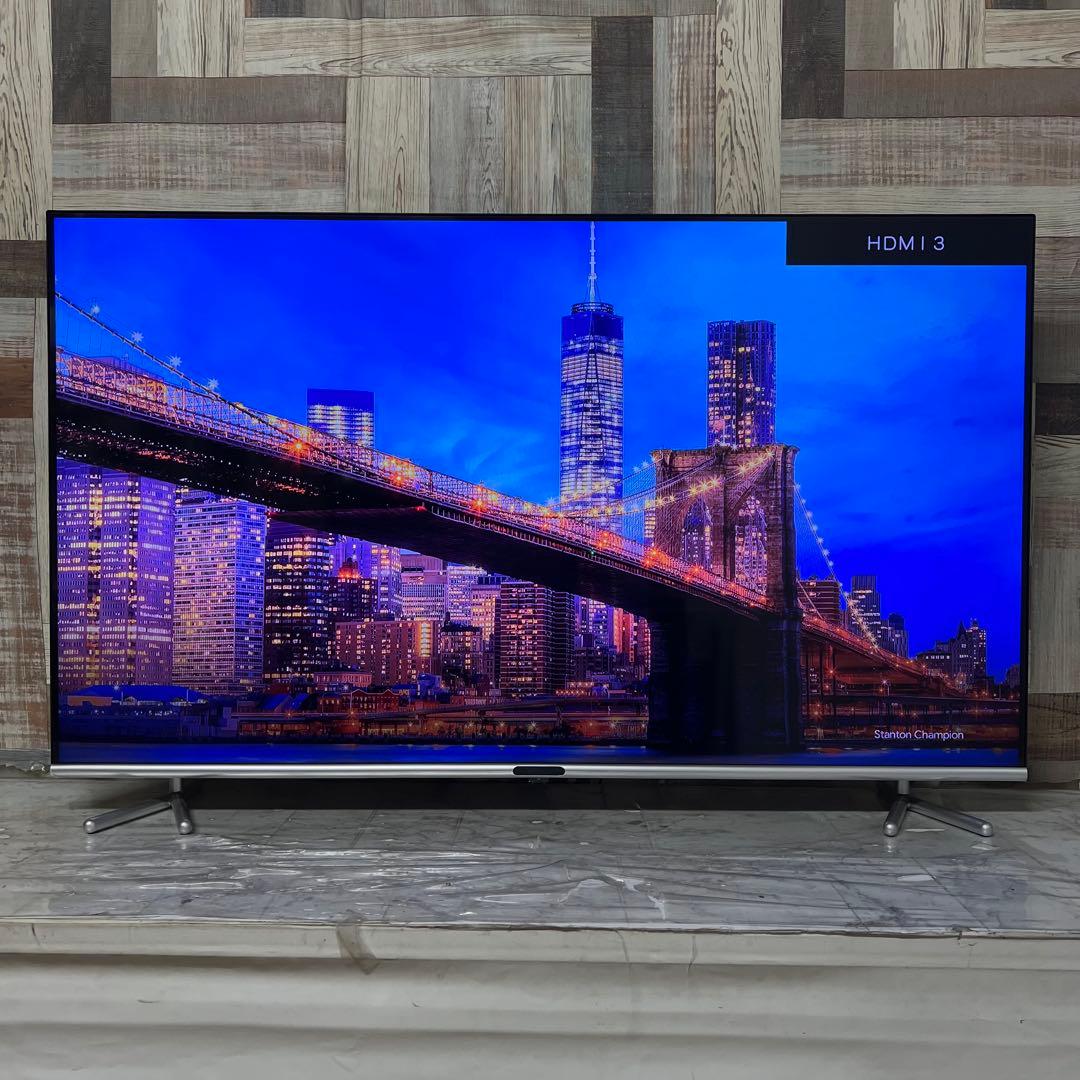 全国送料込❣️グリーンハウス50型4K液晶テレビ最新LSIベゼルレス新品リモ