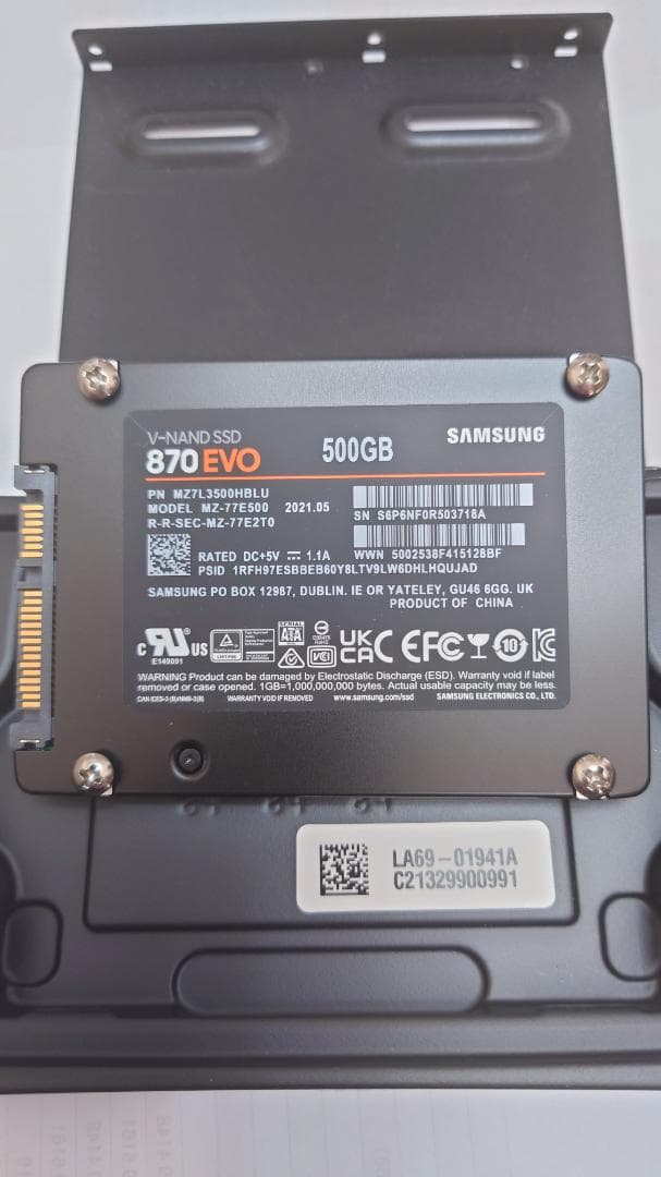 内蔵型SSD Samsung 870EVO 500GB SSD MZ-77E500B/EC
