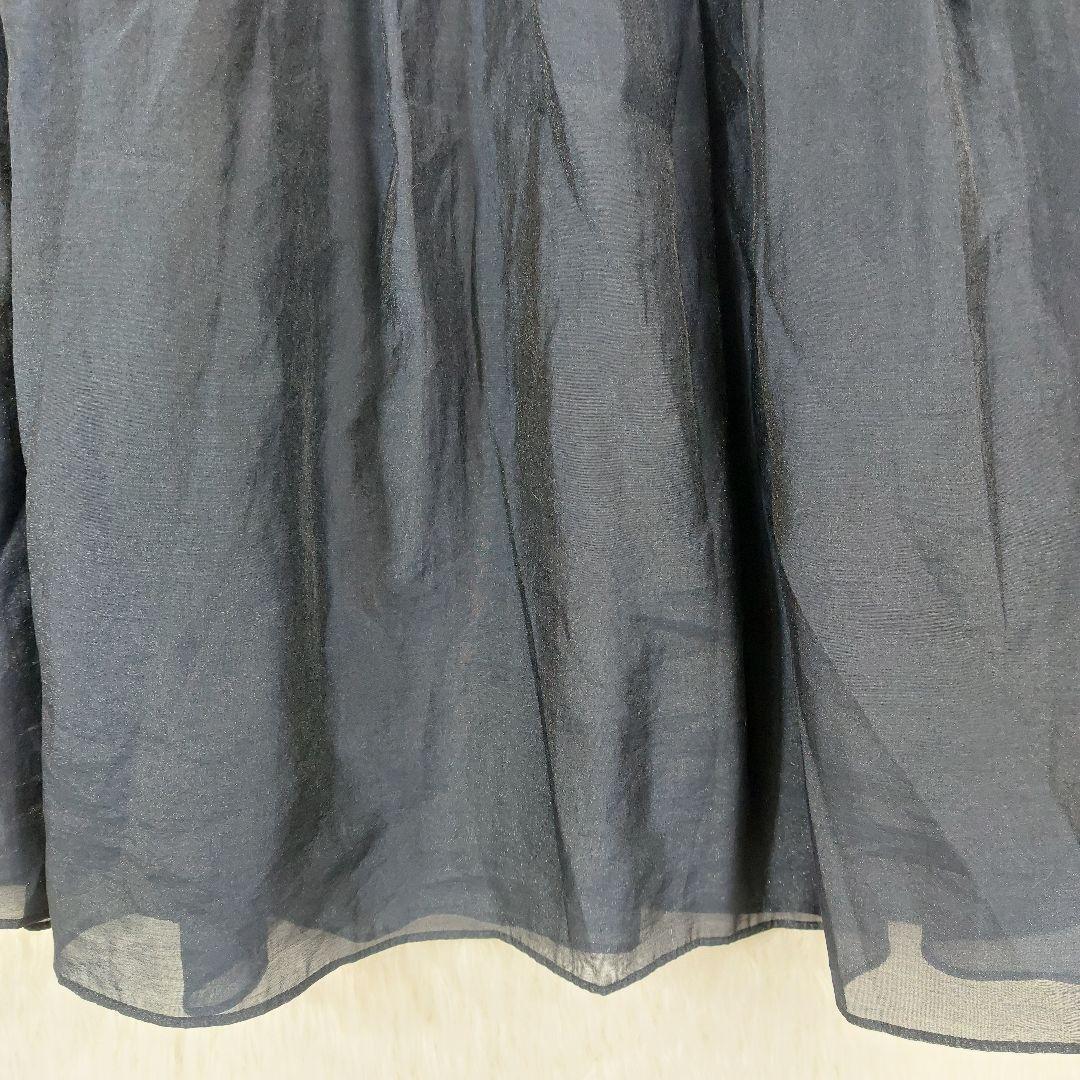 Spick & Span ギャザーフレアスカート ネイビー 36 卒業式 入学式