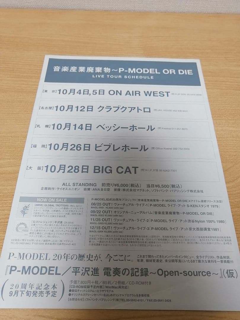 景観する循環カフェ 平沢進ギターピック＋オマケ - メルカリ