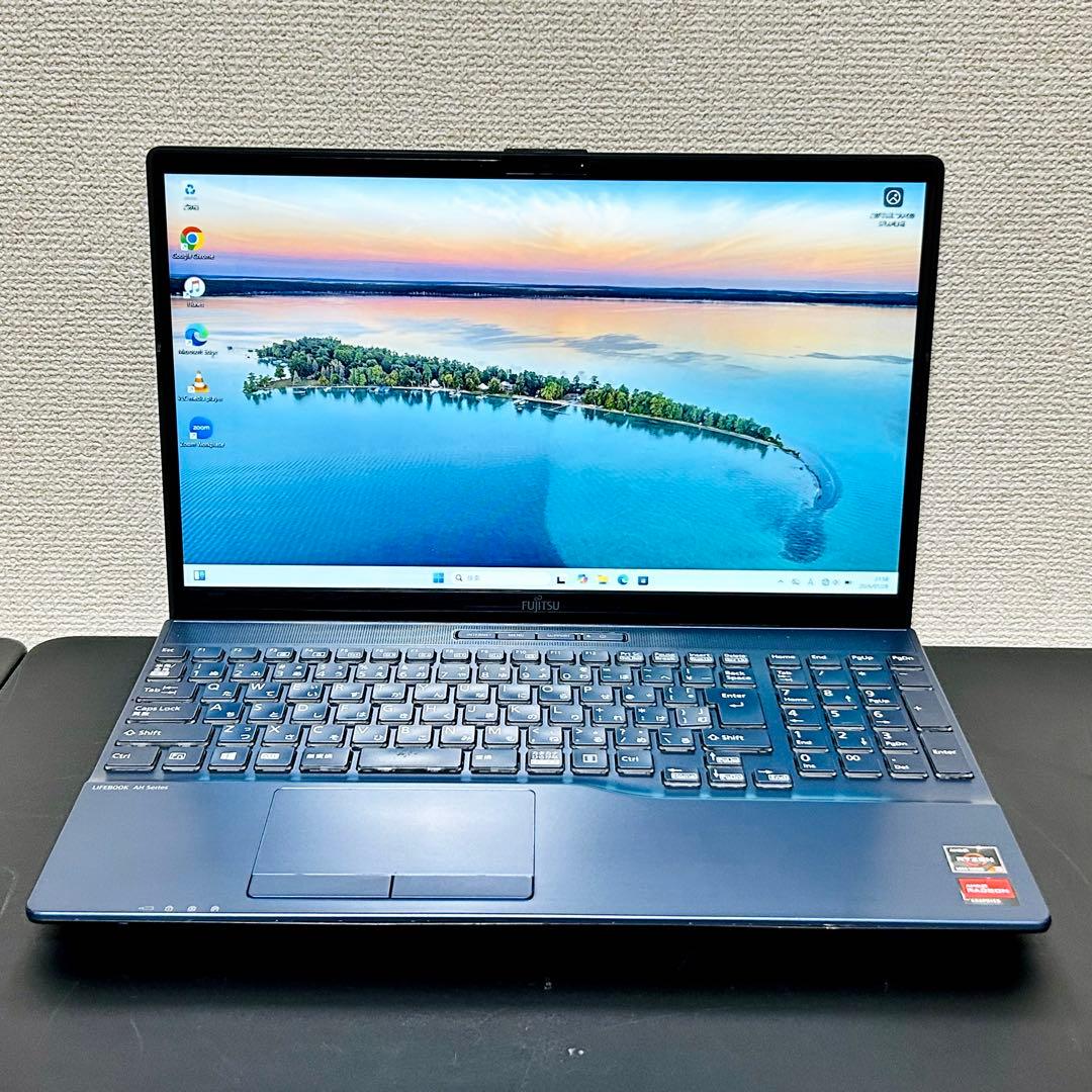 富士通 SSD起動+HDD搭載 CPU Ryzen3搭載 AH43/F3 ブルー 富士通 SSD起動+HDD搭載 CPU Ryzen3搭載 AH43/F3 ブルー Windows11