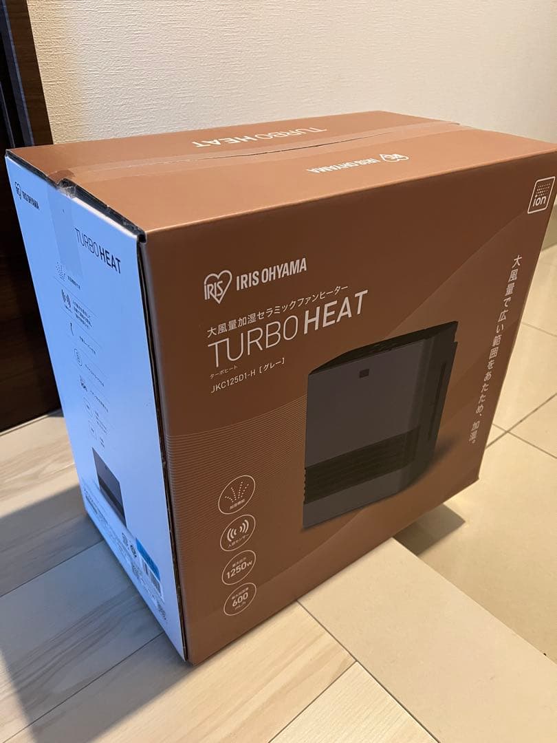 IRIS TURBO HEAT加湿セラミックファンヒーターJKC125D1-H