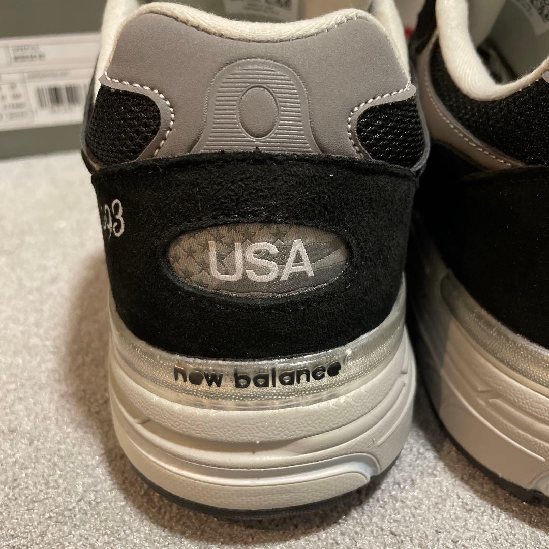 靴 new balance 993 BLACK 27.5cm