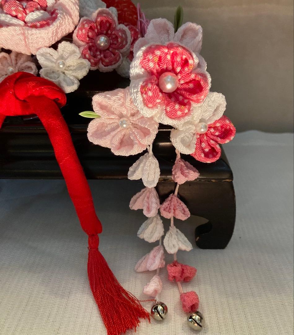 専用 小さめさん対応 勝山簪 花簪ビラ簪 平打ち簪 Uピン簪 画像1鹿の子