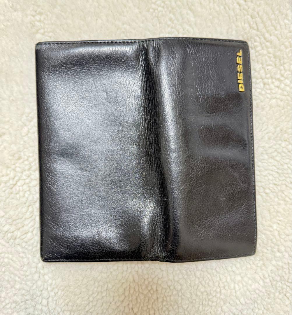 DIESEL レザー 長財布 ロングウォレット ブラック メンズ - メルカリ