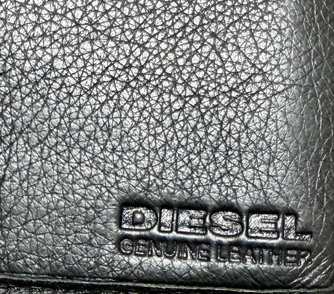DIESEL レザー 長財布 ロングウォレット ブラック メンズ - メルカリ