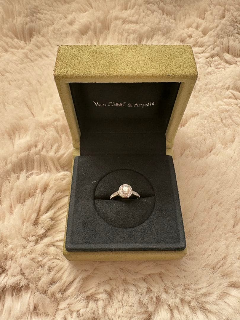 ヴァンクリーフ イコーヌソリティア 0.30ct Pt950 正規品保証書付6号