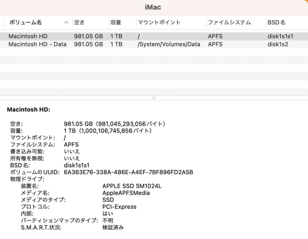 【訳あり】iMac 27インチ 2017 Core i7/64GB/1TB