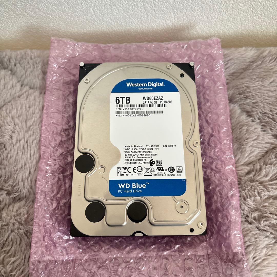 内蔵型ハードディスクドライブ Western Digital HDD 6TB WD60EZAZ