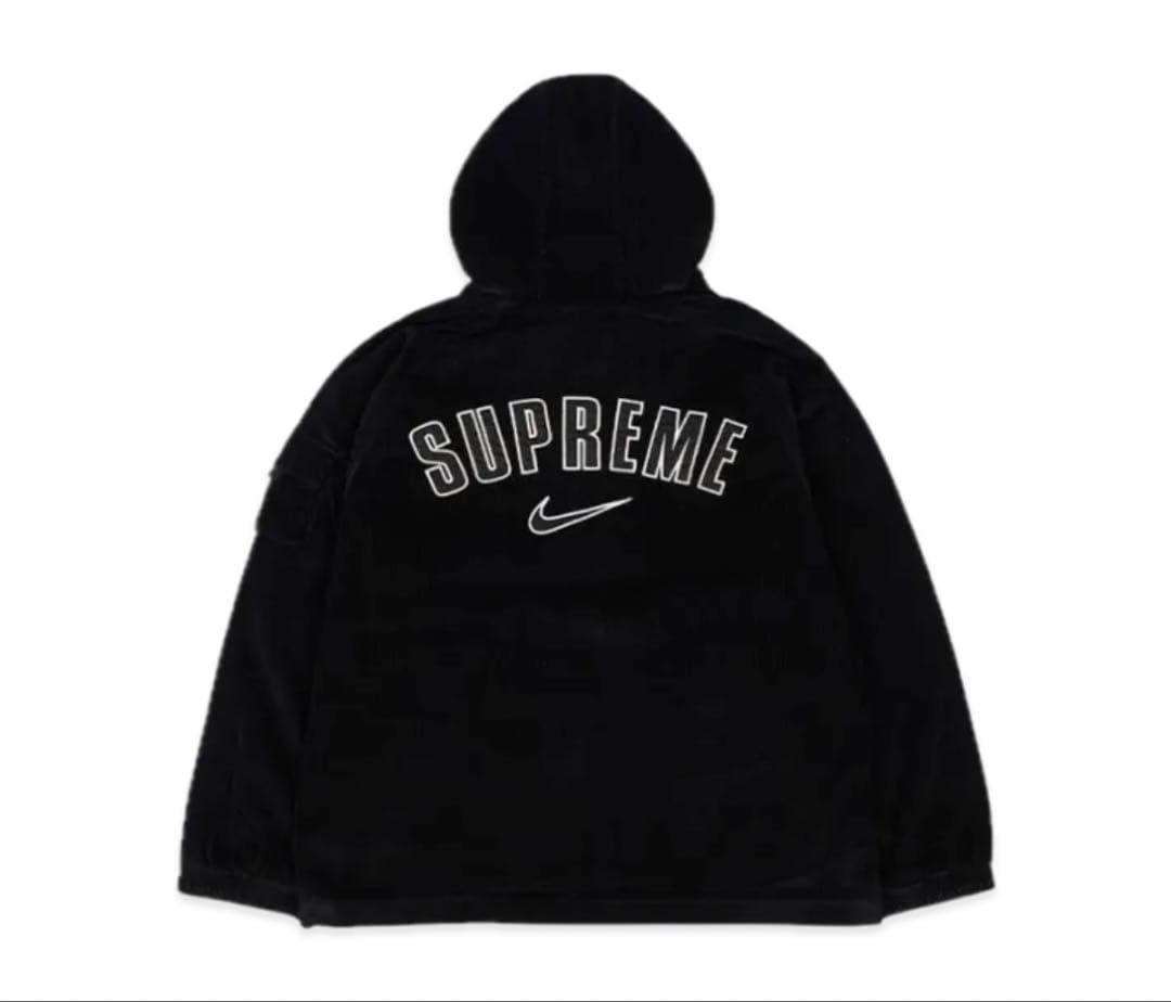 Supreme/Nike ブラックフードジャケット（サイズL） SUPREME x Nike☆フード付きジャケット (Supreme/ジャケットその他