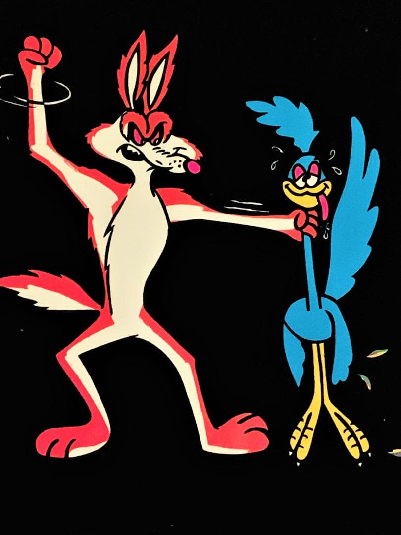 ワーナーブラザーズ パロディ 70's BEEP ブラックライト ポスター